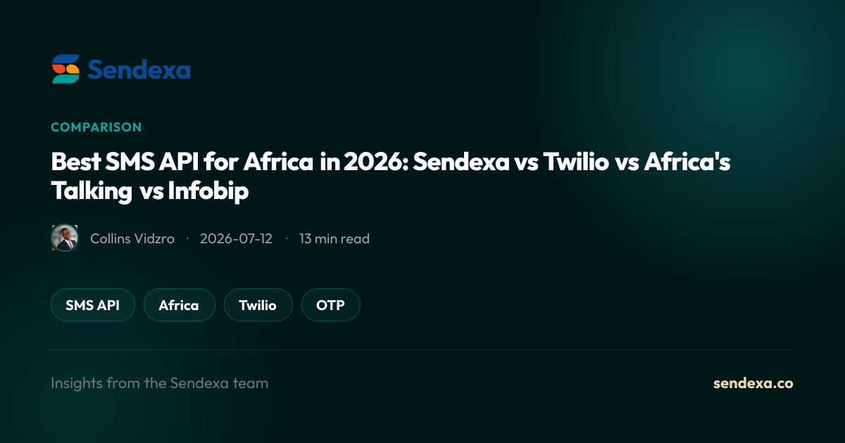 Best SMS API for Africa in 2026: Sendexa vs Twilio vs Africa's Talking vs Infobip